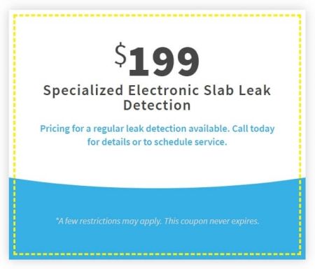 $199 Specialized Slab Leak Detection coupon